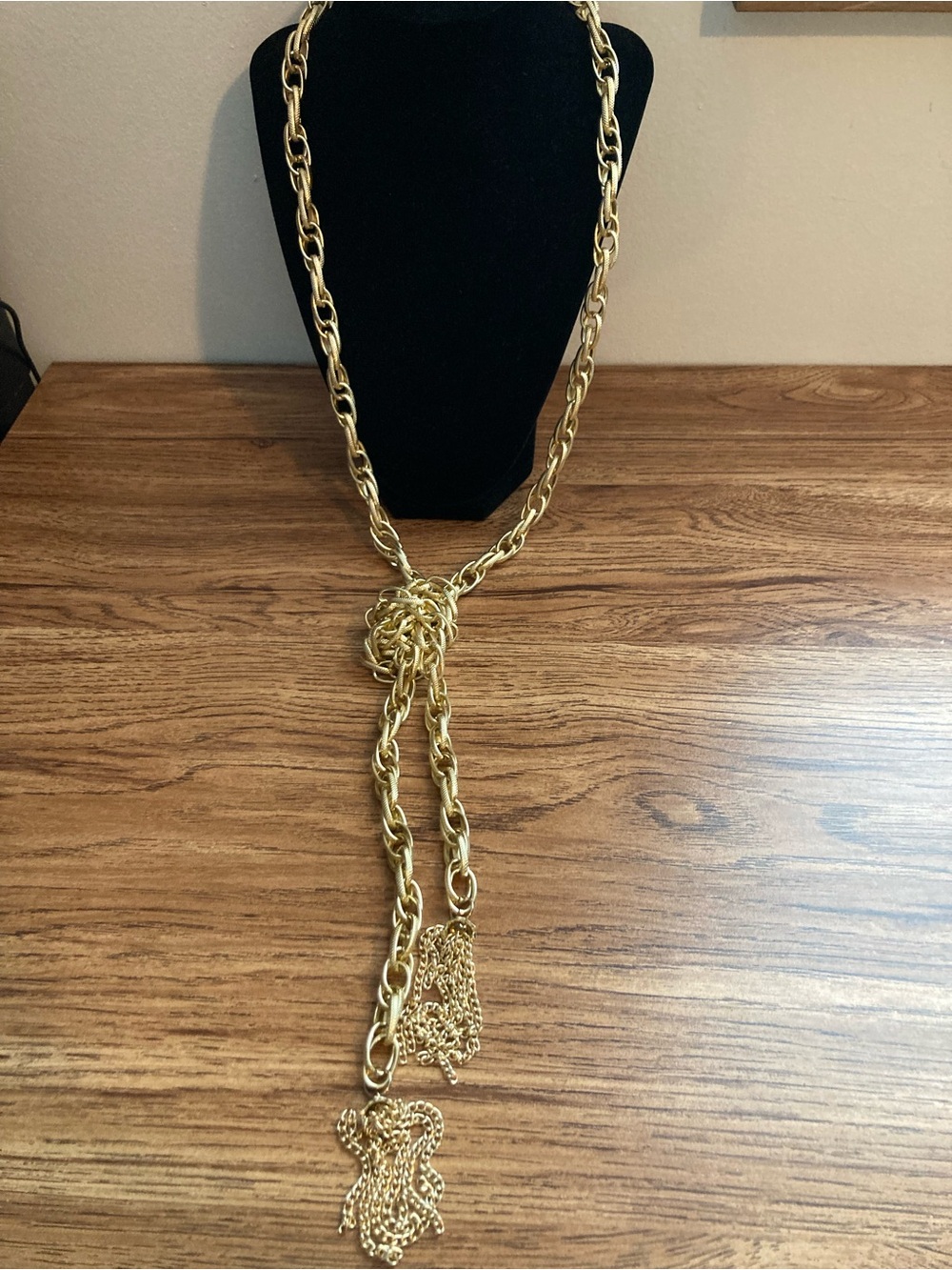 NWT Paparazzi SCARFed for Attention Open Goldtone Chain Necklace & Earrings SET